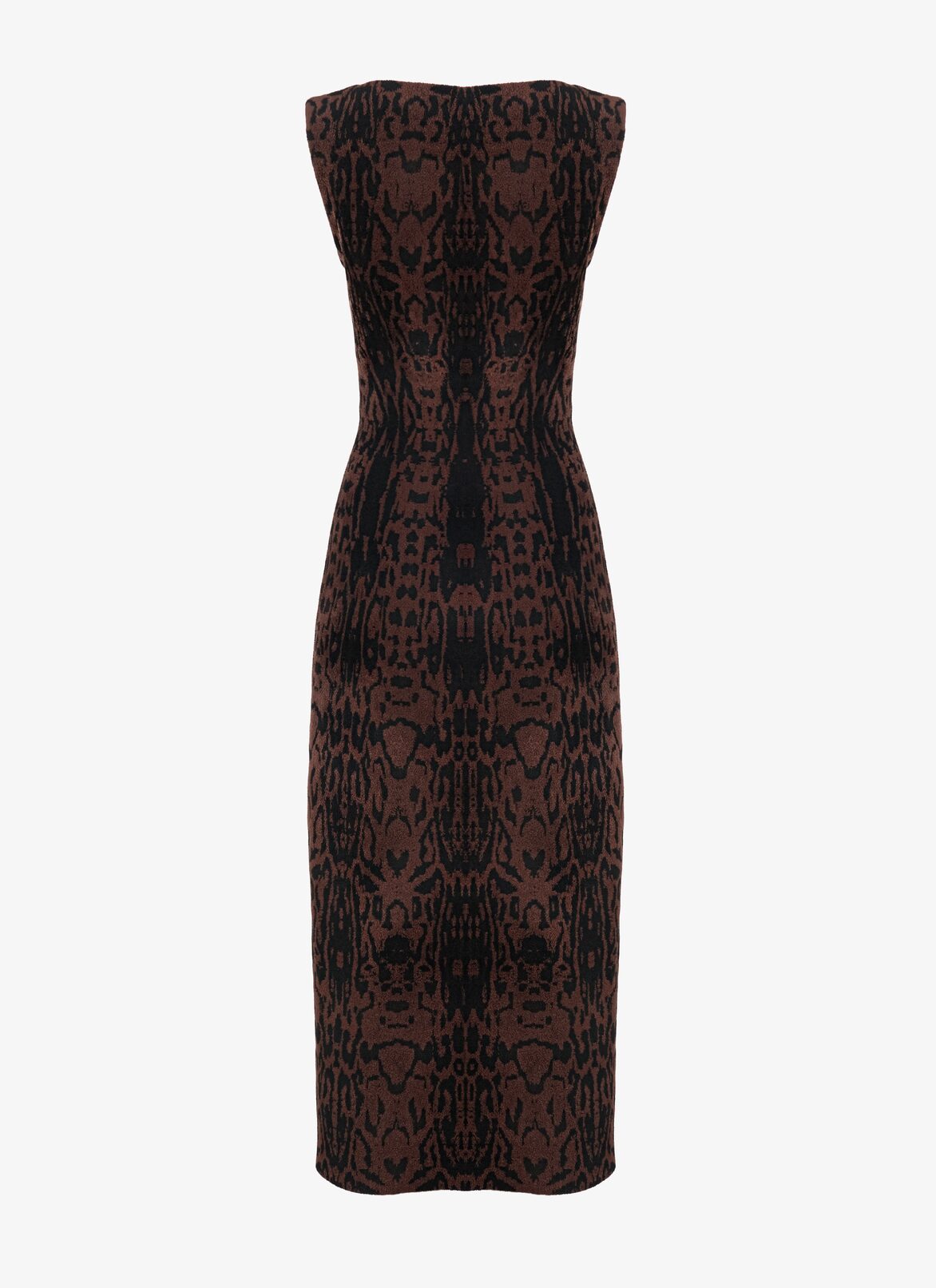SLEEVELESS DRESS PANTERA BLACK/BRUN ALAÏA BLACK/BROWN  SLEEVELESS DRESS PANTERA BLACK/BRUN